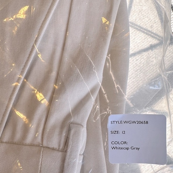 NWT 41 Hawthorn Becca High Rise Pleated Shorts Whitecap Gray Size 12 - Picture 11 of 12